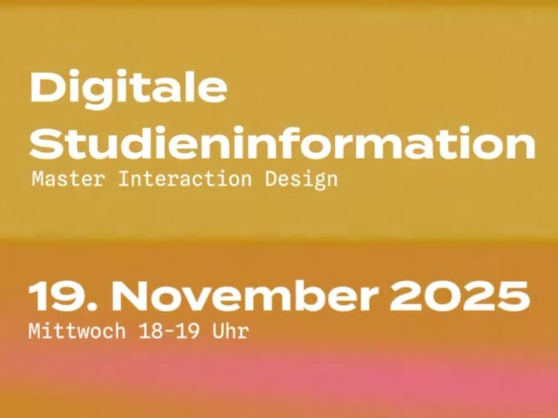 Digitale Studieninformation: Interaction Design (Master)