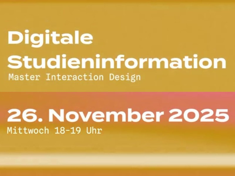 Digitale Studieninformation: Interaction Design (Master)