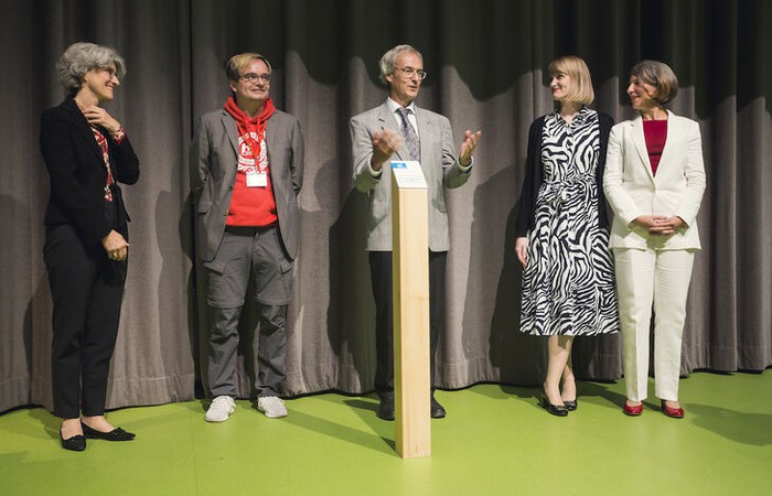 Feierliche Amtsübergabe von Rektorin Prof. Dr. Manuela Schwartz, mit Vertretern der Hochschule.