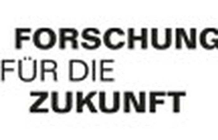 Grafik mit Slogan "Forschung für die Zukunft".