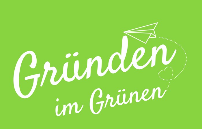 Grafik zur Gründerveranstaltung mit dem Motto "Gründen im Grünen".