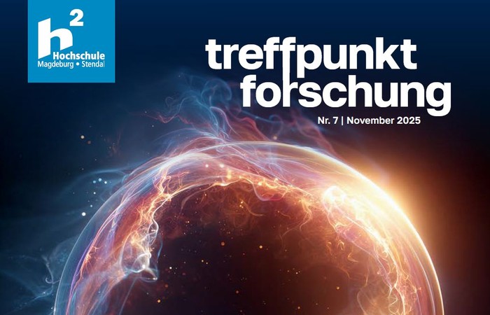Ankündigung der neues Ausgabe von "treffpunkt forschung" von November 2025.