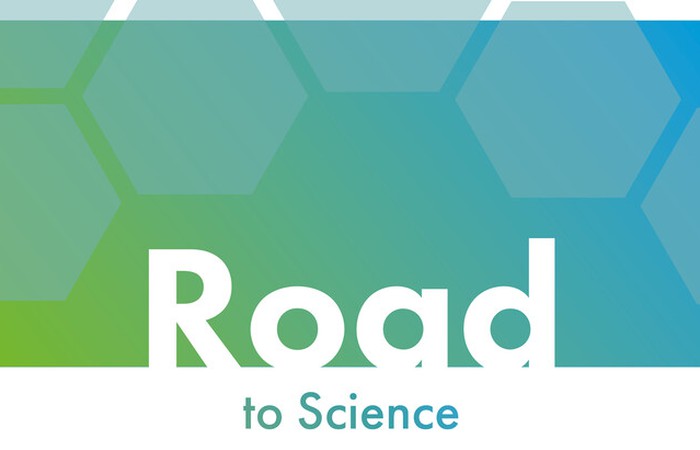 Grafik mit Slogan "Road to Science".