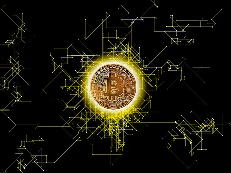 Grafik von einem Bitcoin.