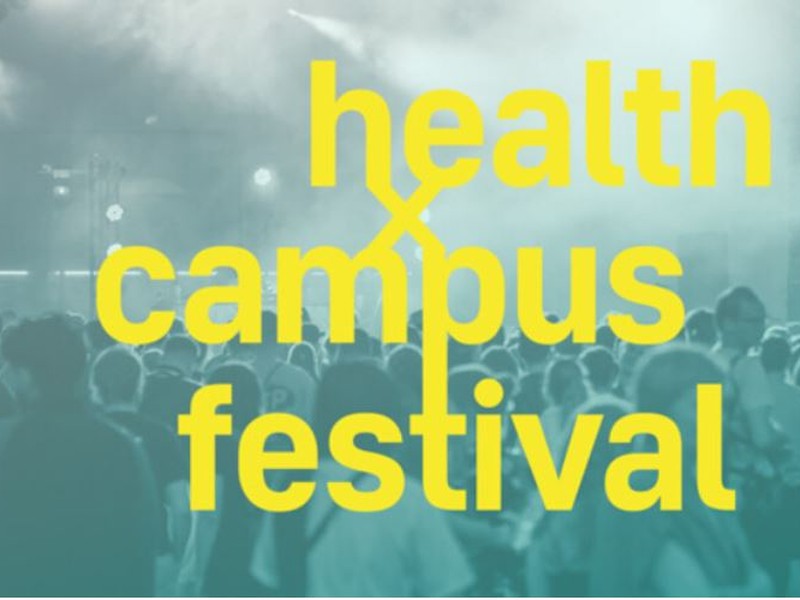 Grafik zum Health x Campus Festival.