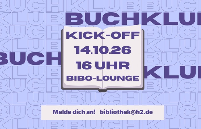 Infografik zur Buchklub-Veranstaltung.